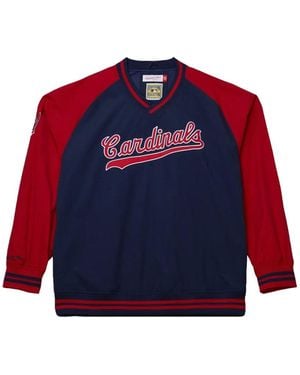 Mitchell & Ness V-Neck Sweatshirt - Red