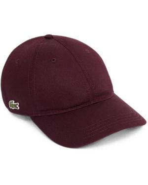 Lacoste Logo-Patch Baseball Cap - Purple