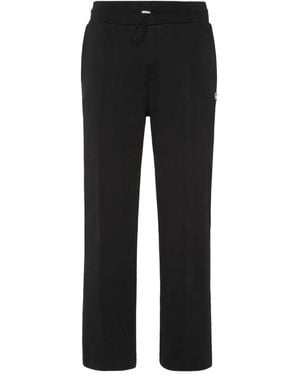 Billionaire Logo-Embroidered Trousers - Black