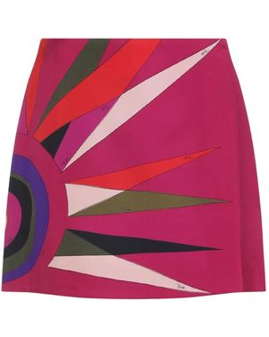 PUCCI プリント スカート - レッド