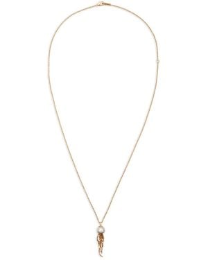 Bibi Van Der Velden Collar Jellyfish En Oro De 18 Ct Con Diamantes Y Perlas - Rosa