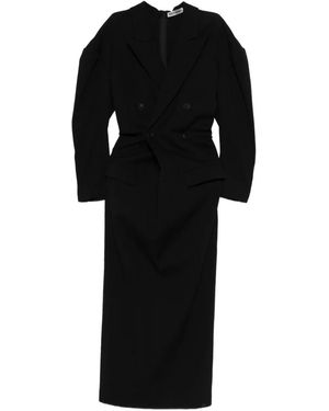 Issey Miyake Like Torso Like Blazer Maxi Dress - Black