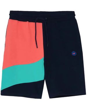 Staple Drawstring Track Shorts - Blue