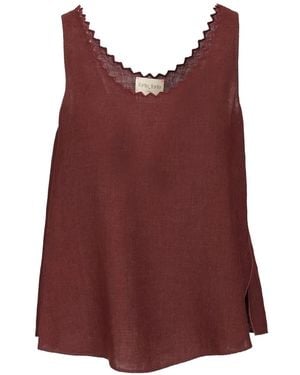 forte_forte Embroidered Scalloped-Edge Blouse