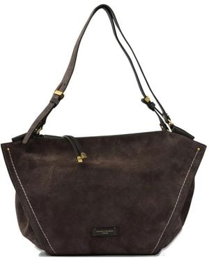 Gianni Chiarini Bloom Suede Tote Bag - ブラウン