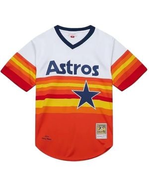 Mitchell & Ness X Mlb Houston Astros 2004 Craig Biggio Jersey - Orange