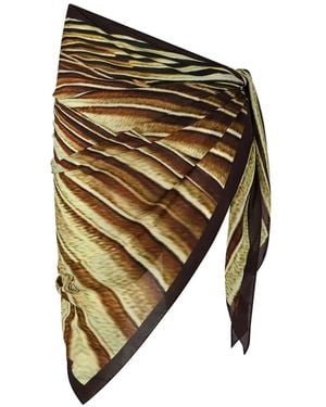 Roberto Cavalli Printed Pareo - Metallic