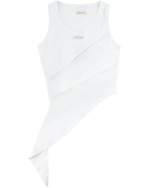 Feng Chen Wang Chaleco Patchwork White - Blanco