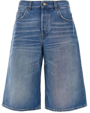 Haikure Five-Pocket Denim Shorts - Blue