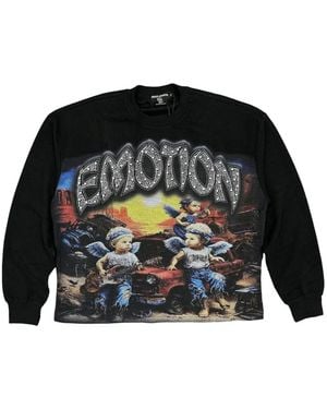 Mixed Emotions Sunrise Long-Sleeve Graphic-Print T-Shirt - Black