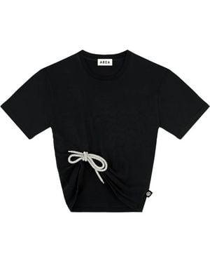 Area Crystal-Embellished Knot T-Shirt - Black