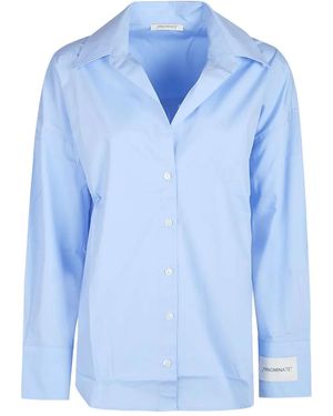 hinnominate Button-down-Hemd aus Baumwolle - Blau