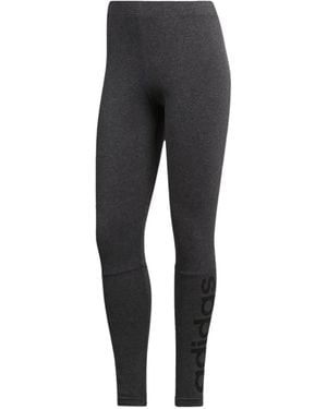 adidas Logo-Print Leggings - Black