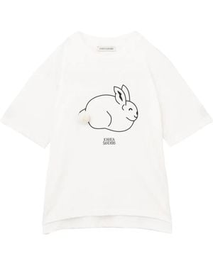 Joshua Sanders T-Shirt Mit Hasen-Print - Weiß