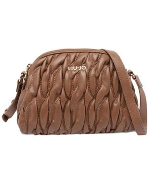 Liu Jo Medium Quilted-effect Cross Body Bag - ブラウン