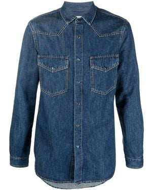 Valentino Garavani Long-Sleeve Denim Shirt - Blue