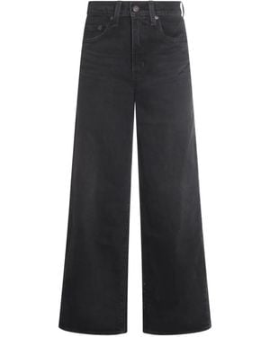 Levi's Belt-Loops Wide-Leg Jeans - Black
