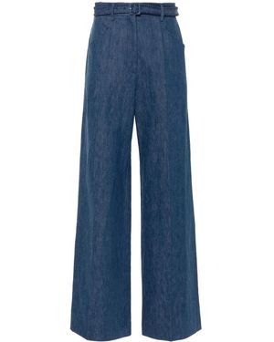 Gabriela Hearst Jeans Norman A Gamba Ampia - Blu