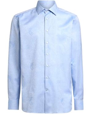 Etro ペイズリーシャツ - ブルー