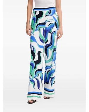 Joseph Ribkoff Abstract-print trousers - Blau