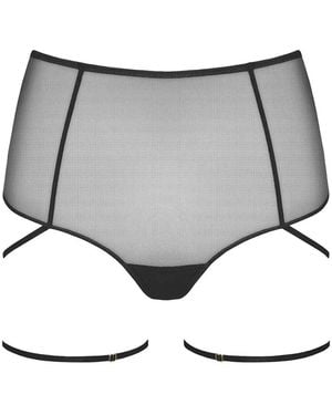 Maison Close 'Amoureuse High-Waist Thong - White