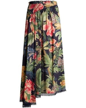 Etro Printed Midi Skirt - Blue