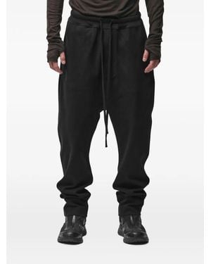 Thom Krom Drawstring Drop-Crotch Pants - Black