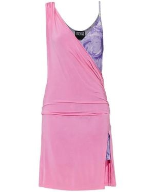 Versace Jeans Couture プリント ミニドレス - ピンク