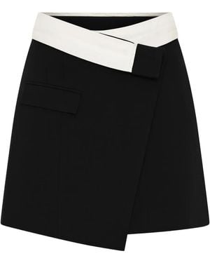 Anna Quan Pocket Wraparound Skirt - Black