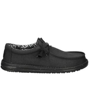 HEYDUDE Wally Stretch Loafers - Black