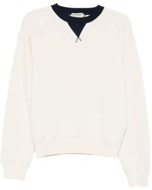 JW Anderson Contrast crew neck knitwear - Weiß