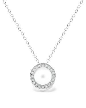 Diamond Essentials Circle-Pendant Diamond Necklace - Bianco