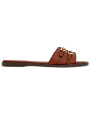 Zimmermann Sandali Goldie Con Orlo A Smerlo - Marrone