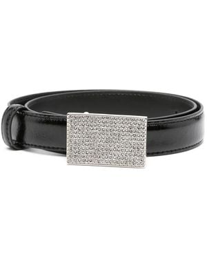 【ALESSANDRA RICH】チェーンベルト Embellished chain belt in silver - Alessandra Rich | Mytheresa