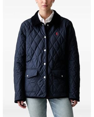 Polo Ralph Lauren Quilted Corduroy-Collar Jacket - Blue