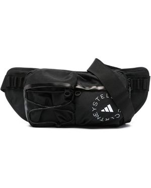 adidas By Stella McCartney Logo-Print Belt Bag - Black