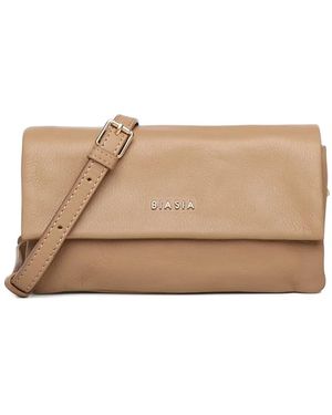BIASIA Flap Shoulder Bag - Natural