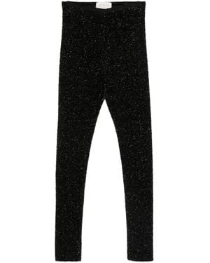 Gemy Maalouf Leggings mit Glitter-Optik - Schwarz