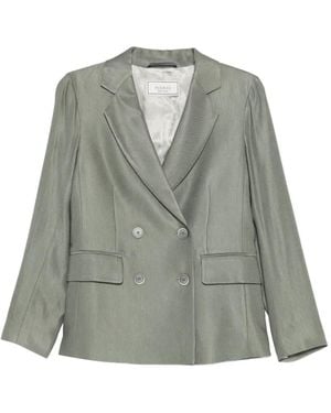 Peserico Double-Breasted Pocket Blazer - Green