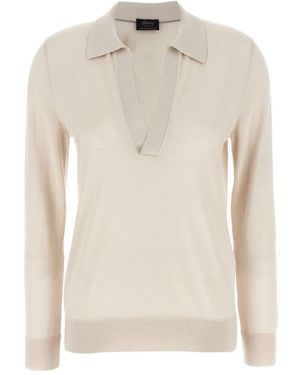Brioni Cashmere-Blend Sweater - Natural