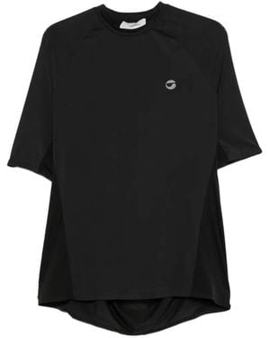 Coperni T-Shirt À Découpes Et Dos Drapé - Black