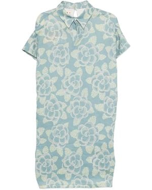 Marni Floral Collar Dress - Blue