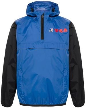 COMME DES GARÇONS PLAY X K-way ハートパッチ ライトジャケット - ブルー