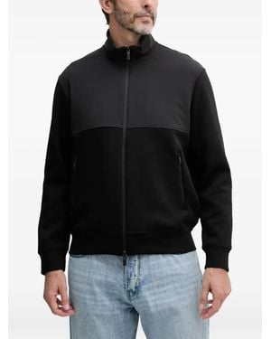 ARMANI EXCHANGE Zip-Up Track Jaccket - Black