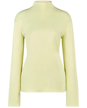 Tod's High-Neck Long-Sleeve Top - Yellow
