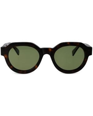 Retrosuperfuture Gafas De Sol Vostro Con Montura Redonda - Verde