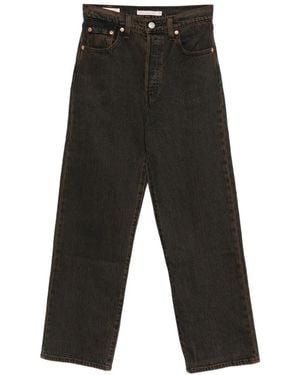 Levi's Logo-Patch Belt-Loop Jeans - Black