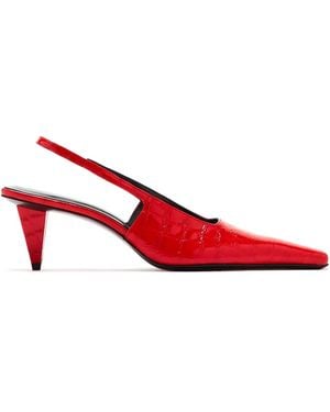 Jude 65Mm Iris Court Shoes - Red