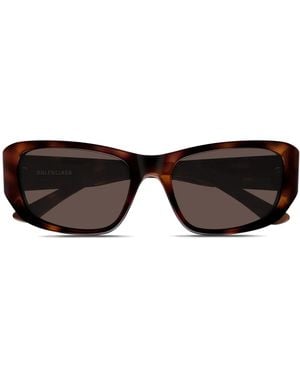 Balenciaga Occhiali Da Sole Squadrati - Marrone
