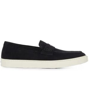 Doucal's Suede Slip-On Loafers - White